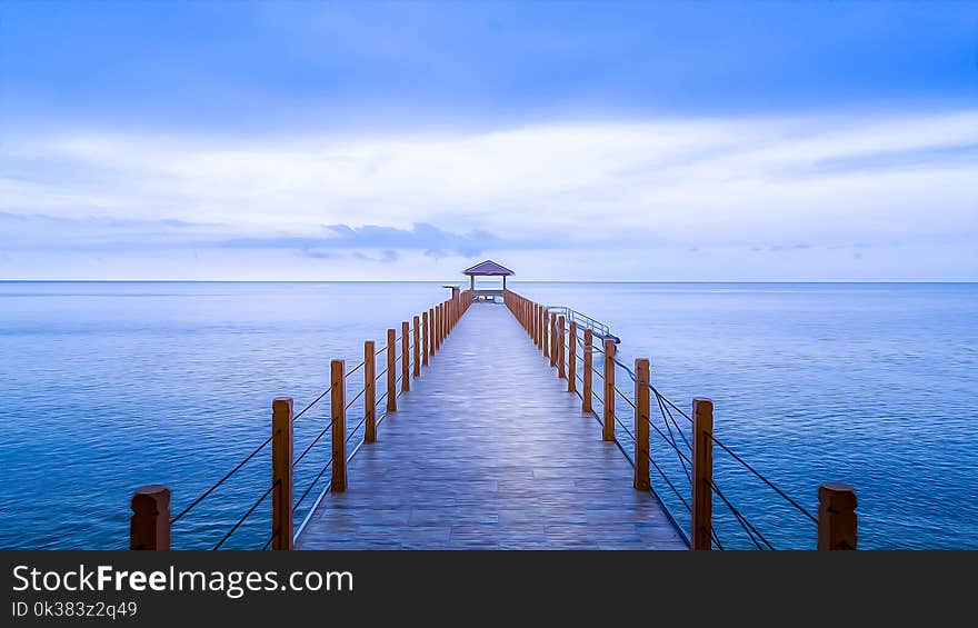 Grey Wooden Dock