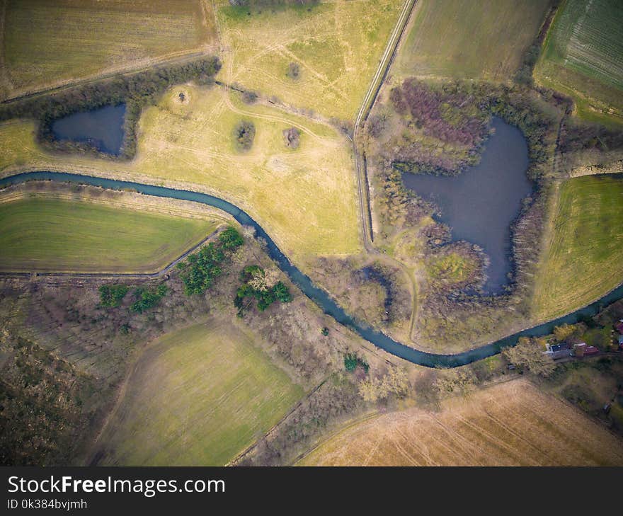 Geographical Map Aerial View