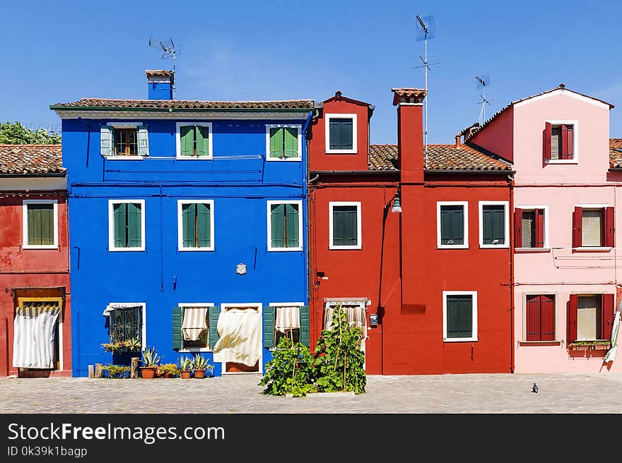 Colorful Houses Burano Island, Venice