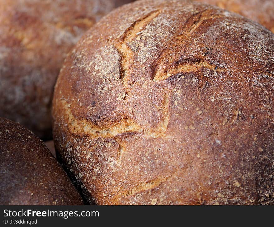 Bread, Baked Goods, Graham Bread, Rye Bread