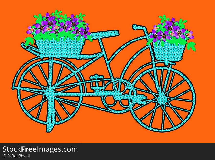 Bicycle, Bicycle Wheel, Flower, Product