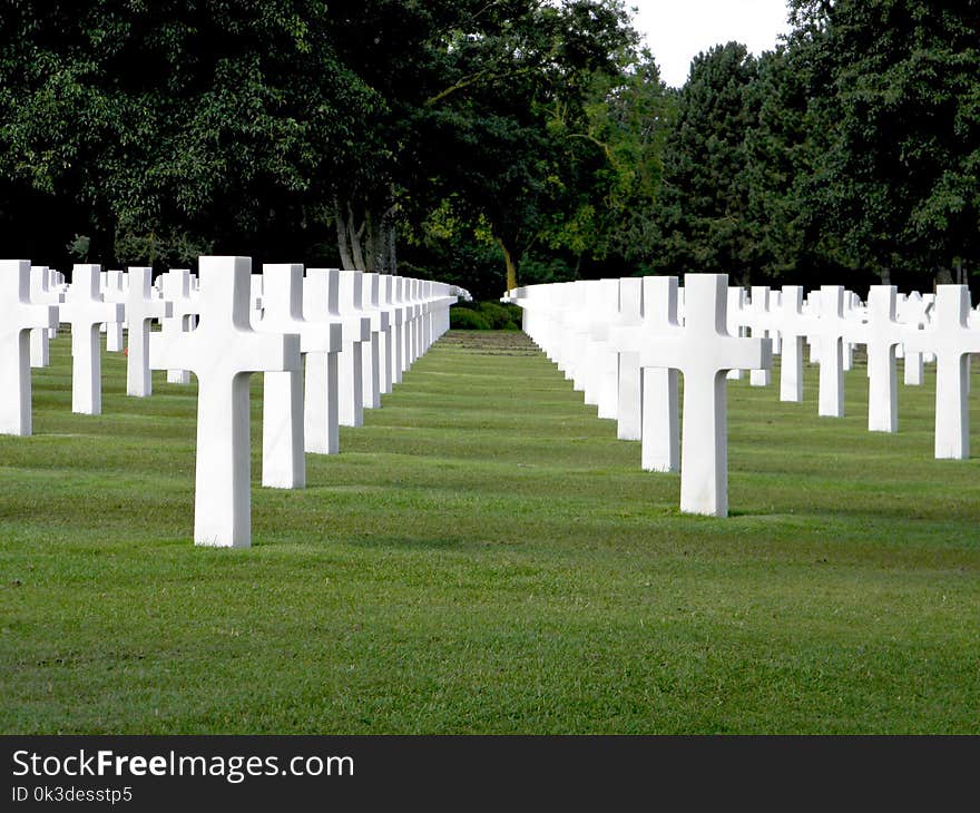 Cemetery, Grave, Grass, Memorial