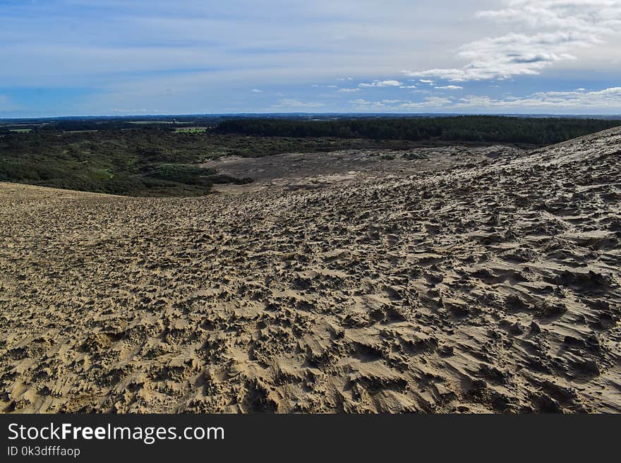 Ecosystem, Sky, Sand, Shrubland