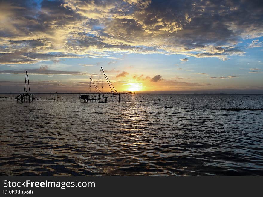 Sea, Sky, Horizon, Water