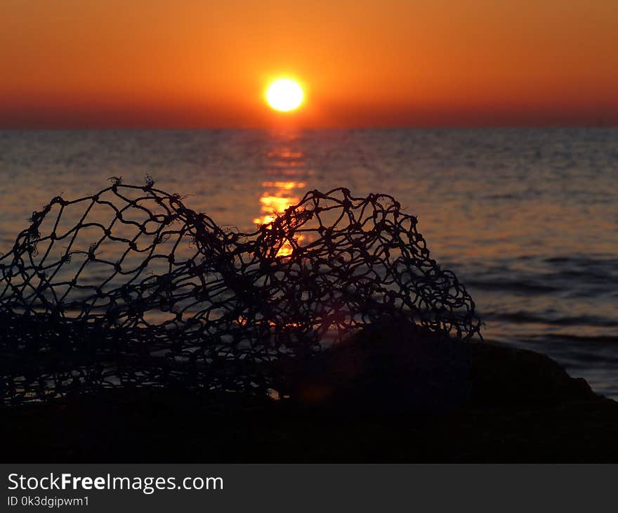 Sea, Sunset, Sunrise, Sun