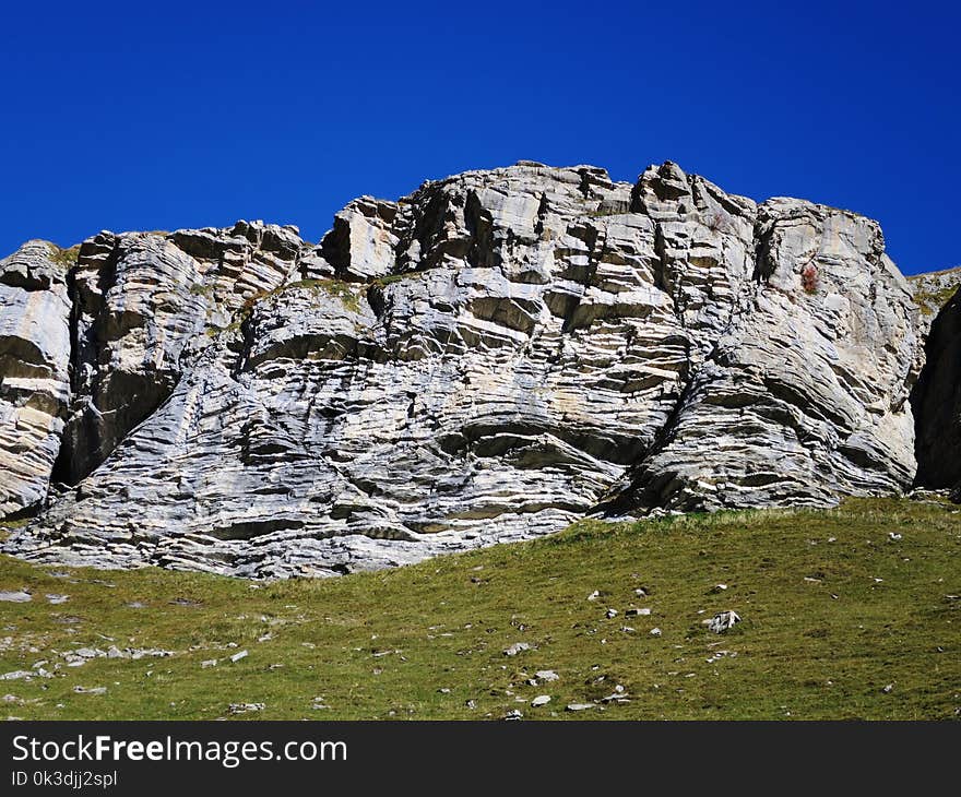 Rock, Sky, Bedrock, Mountain