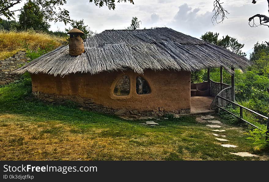 Hut, Thatching, Cottage, Roof