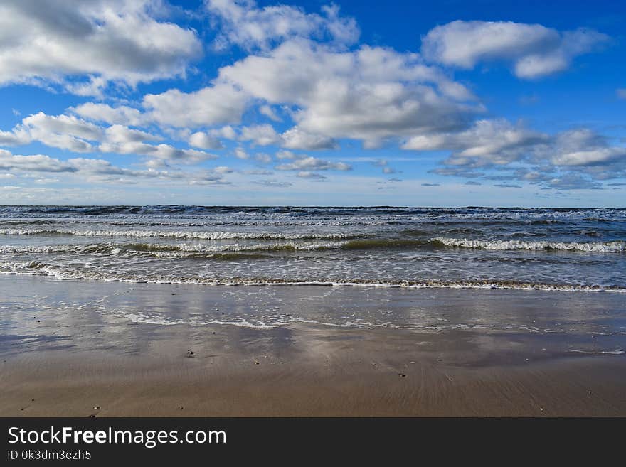 Sea, Sky, Cloud, Shore