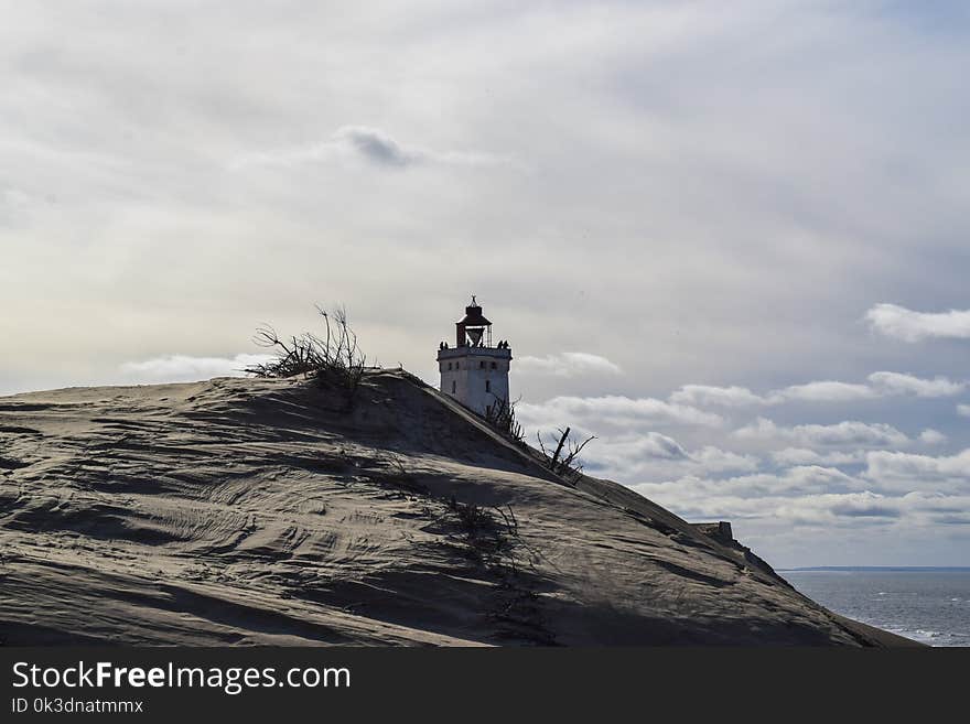 Sky, Lighthouse, Sea, Promontory