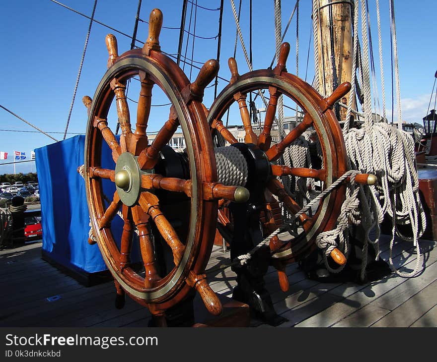 Wheel, Sailing Ship, Vehicle, Ship