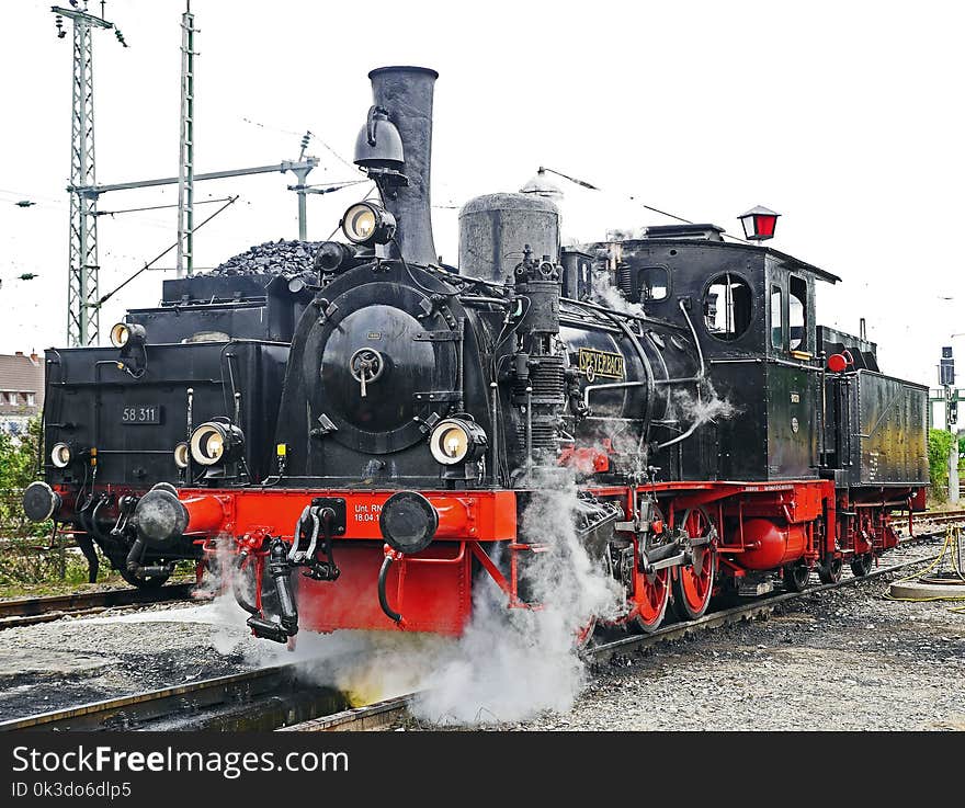 Locomotive, Steam Engine, Transport, Track