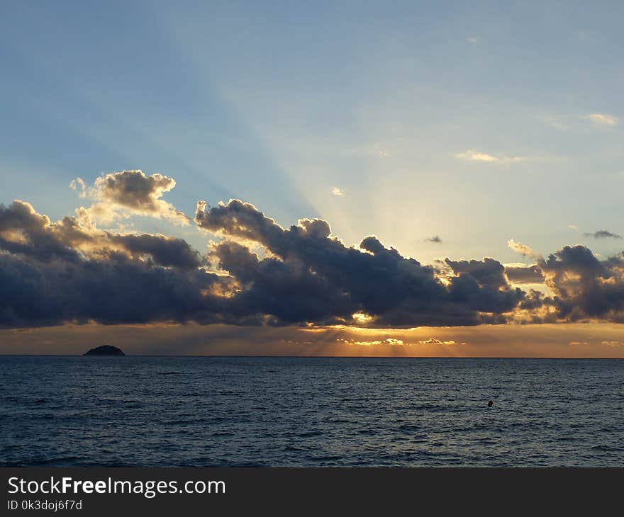 Sky, Sea, Horizon, Ocean