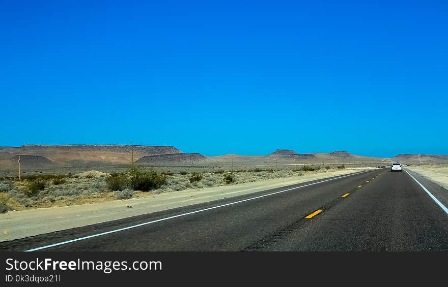 Road, Sky, Highway, Horizon