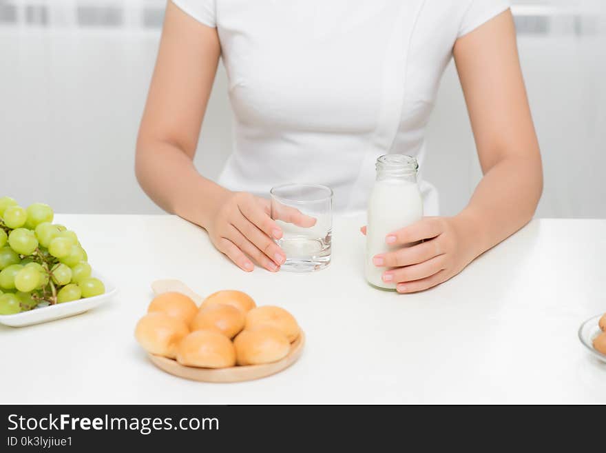 Women prepare some bread for breakfast