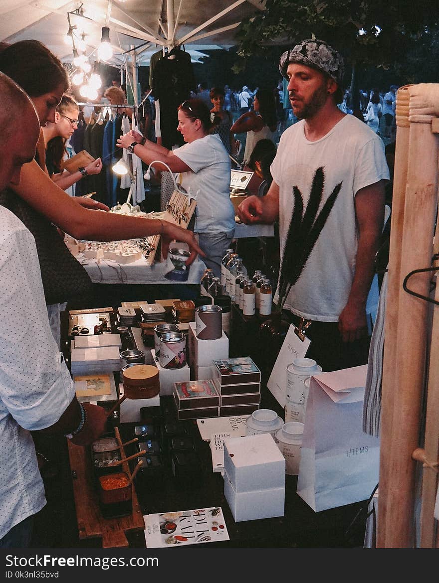 Photo of People at the Market