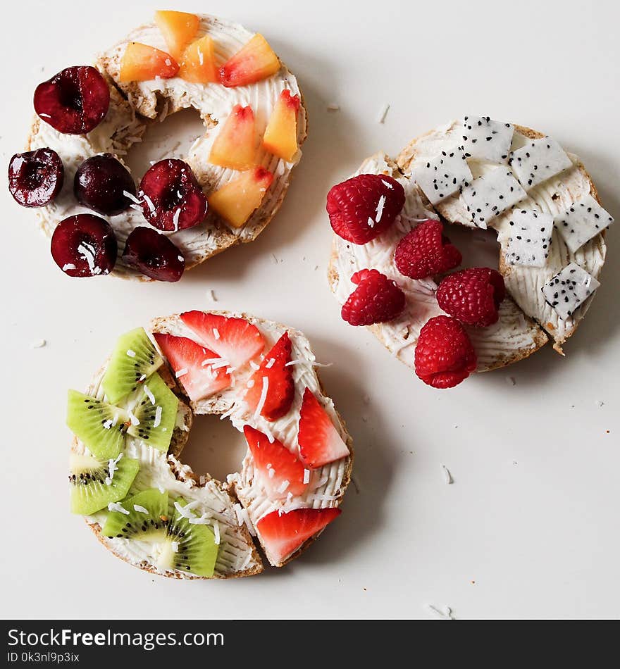 Round Fruit Donuts