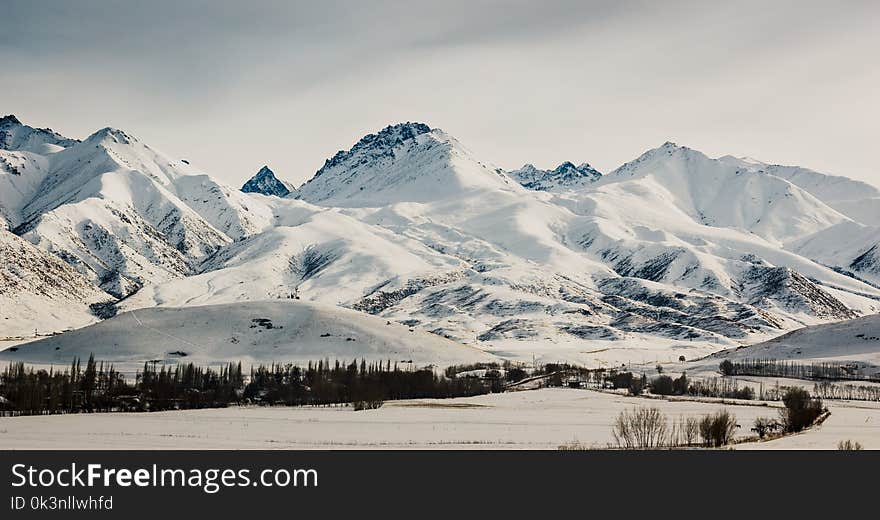 Scenic View of the Mountains During Winter