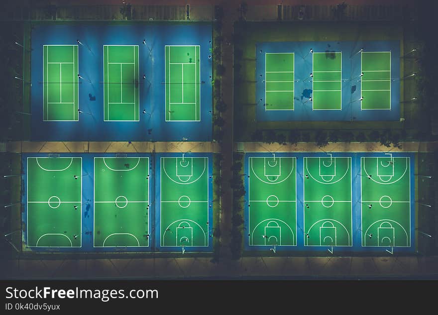 Sports Court Illustration