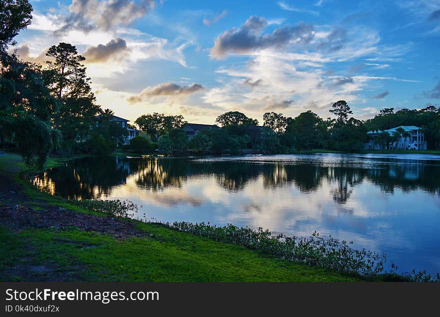 Lake during Sunrise