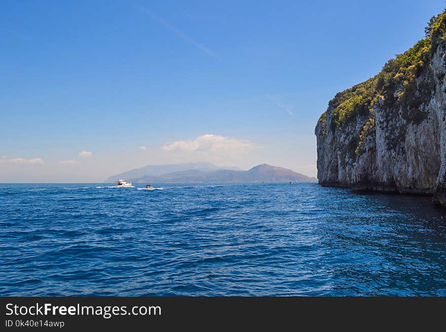 Islet With Background of Mountain