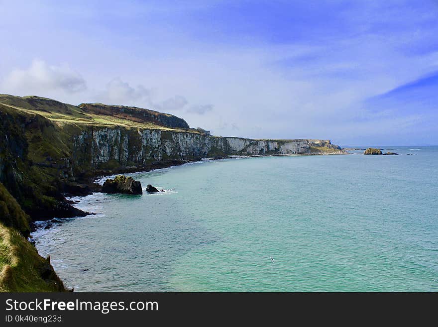 Cliff Beside Sea