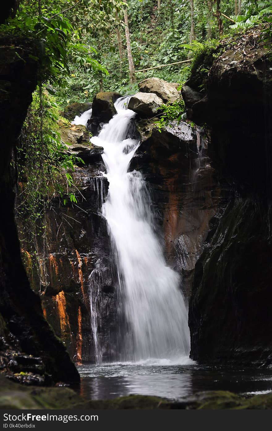 Scenic View of Waterfalls