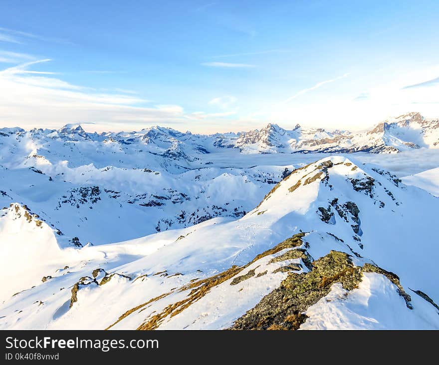 Photo of Mountains During Winter