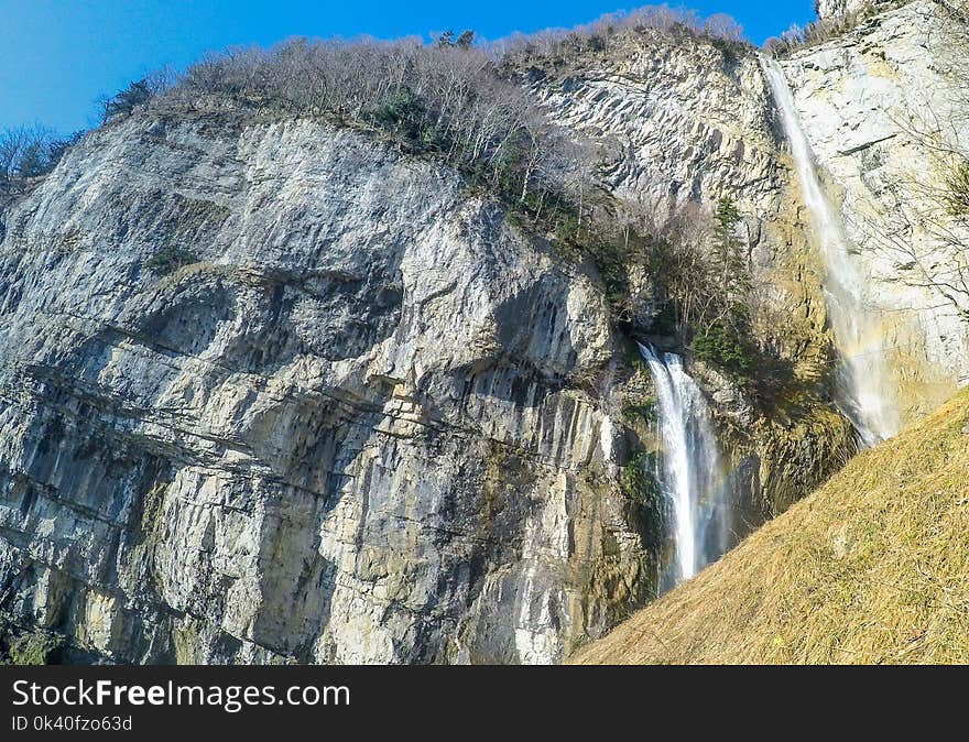 Scenic View of Waterfalls