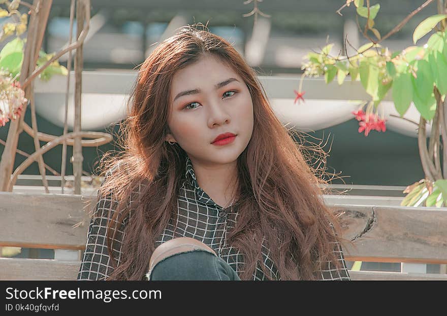 Closeup Photo of Woman Wearing Black Long-sleeved Top