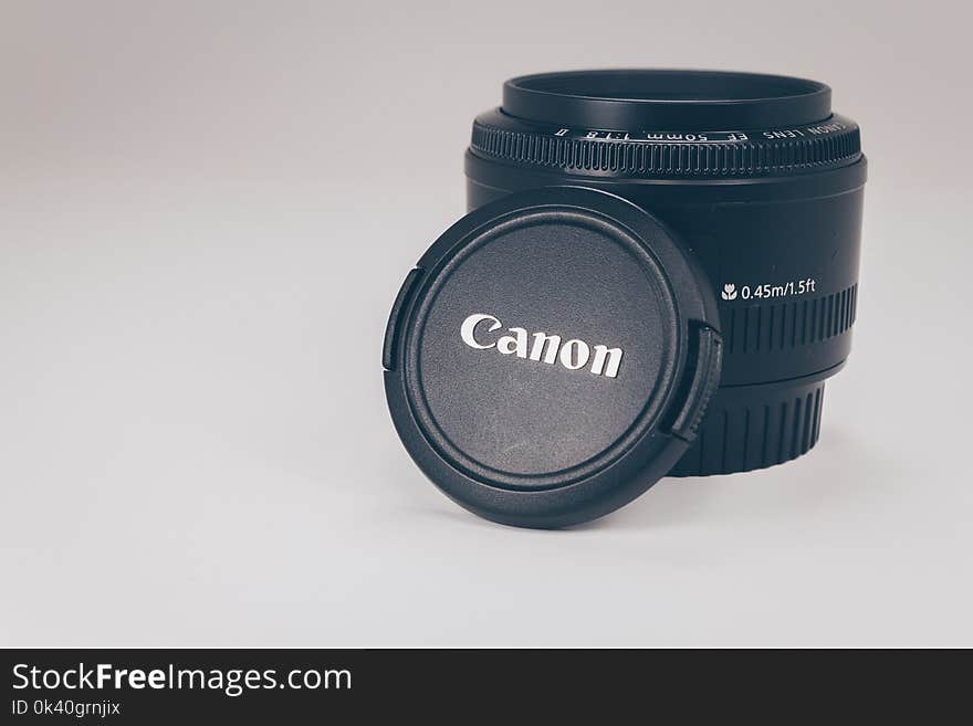 Black Canon Camera Lens