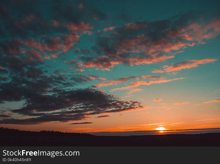 Blue and Orange Skies