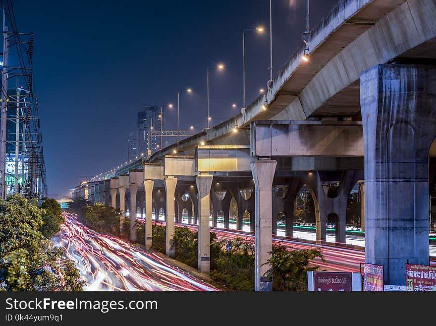 The busy road at Bangna, Thailand