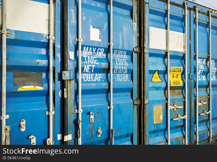 Shipping Container Texture Detail and closeup photo