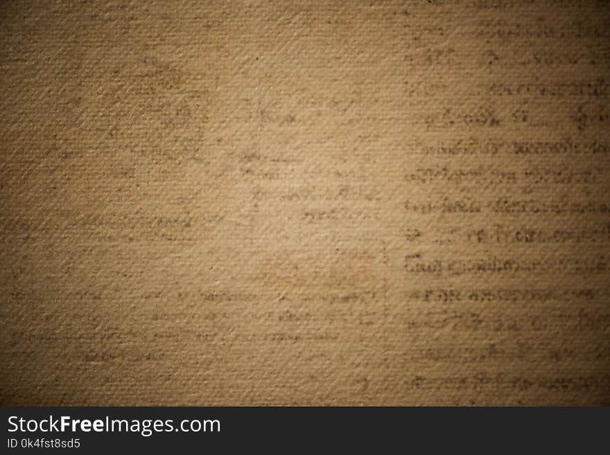 Brown Paper With Black Handwritten Texts