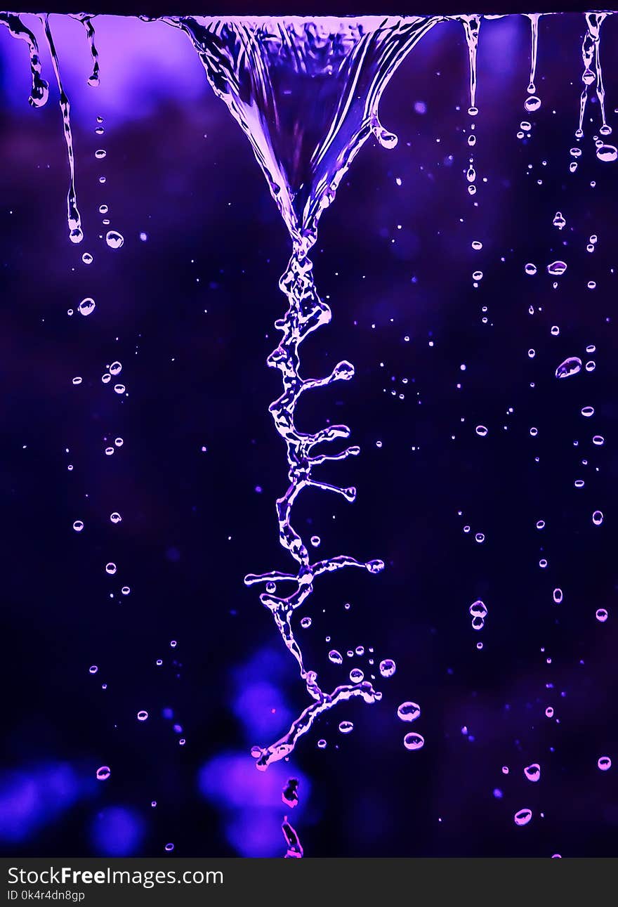 Drops of running water are similar to DNA. Drops of running water are similar to DNA