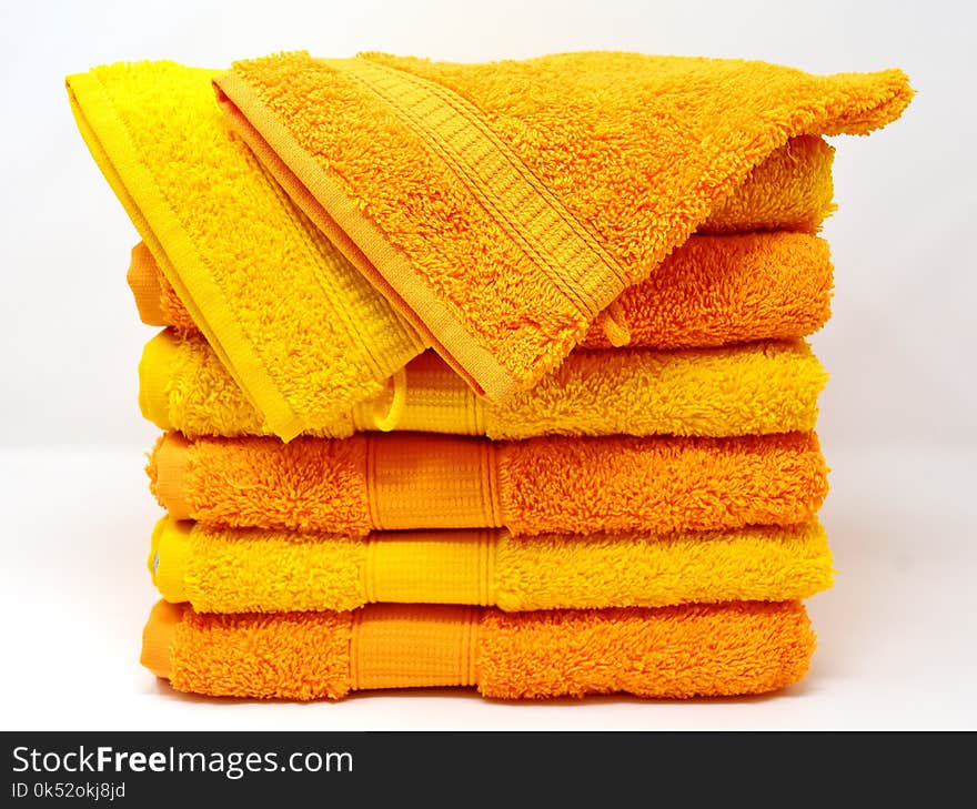 Yellow, Material, Textile, Towel