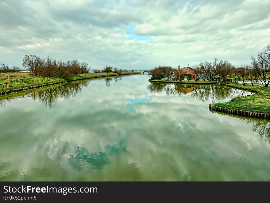 Reflection, Waterway, Water, Nature