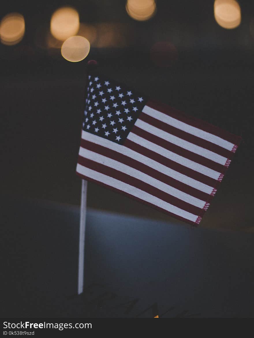 Bokeh Photography Flag of U.s.a.