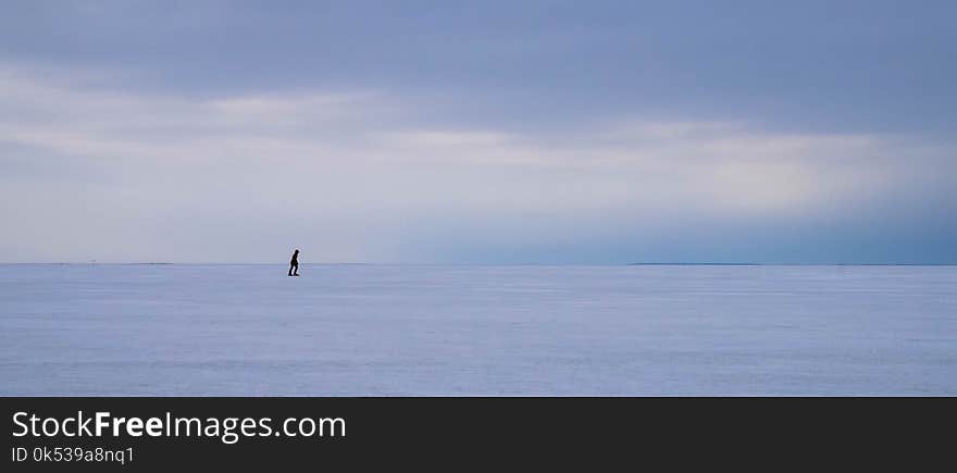 Person on Snow Ground