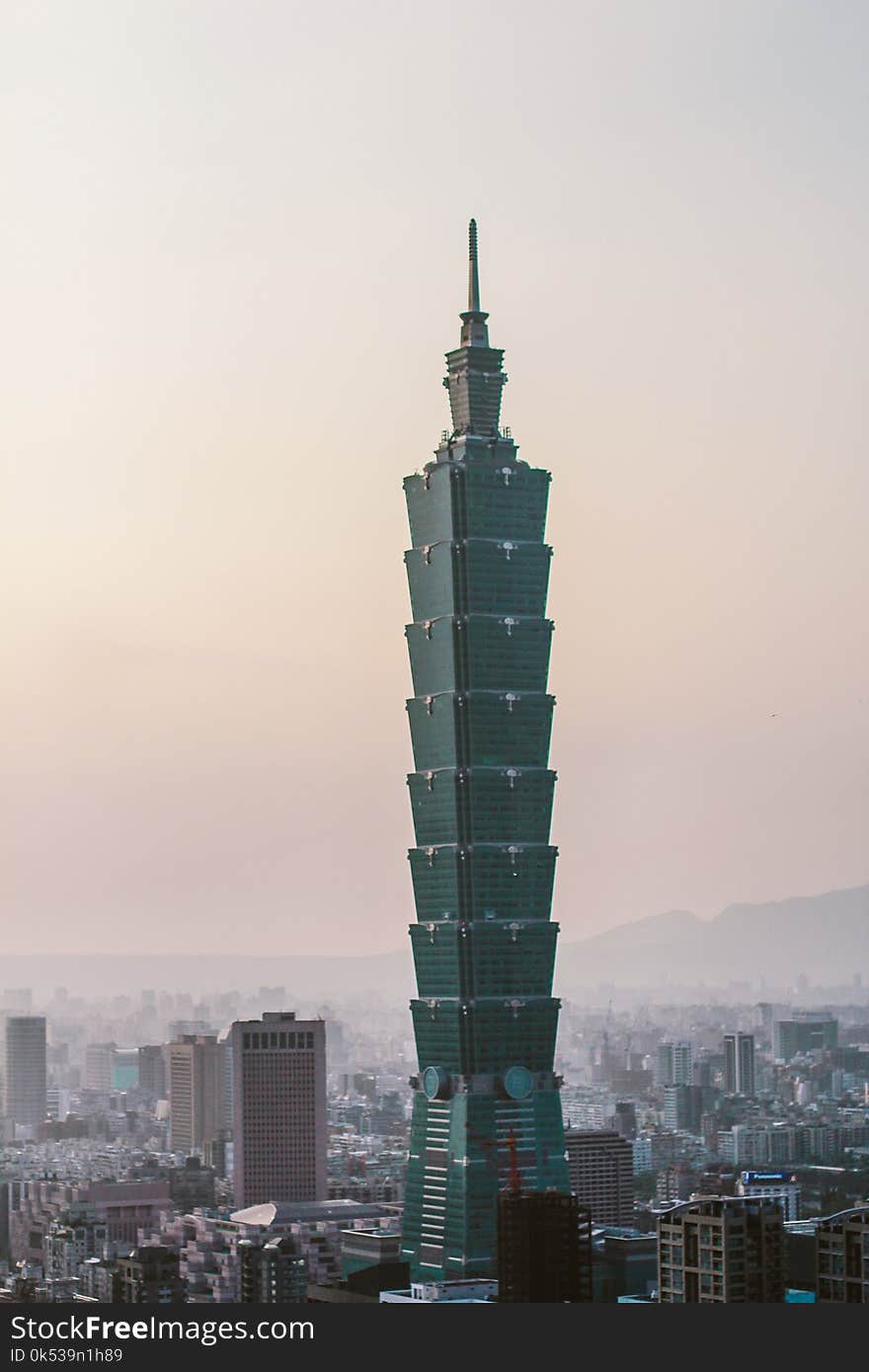 Taipei 101 Under Clear Sky at Daytime