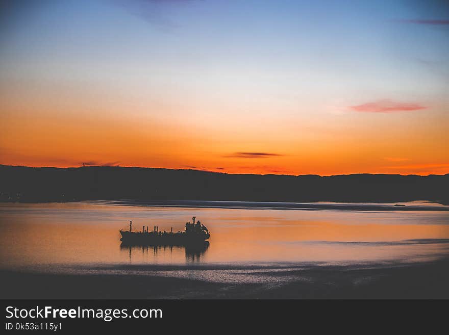 Scenic View of the Sea During Sunset