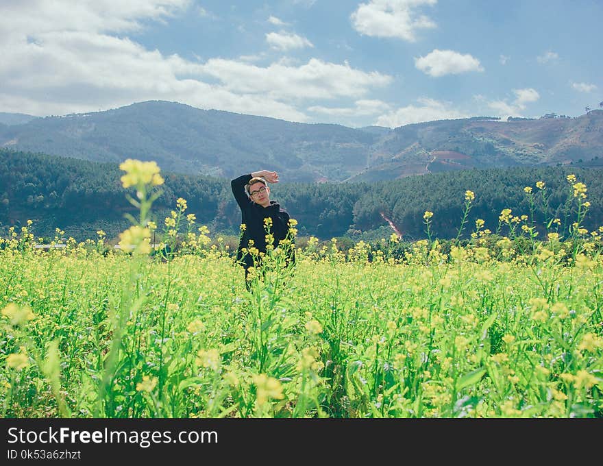 Photo of Man at the Field