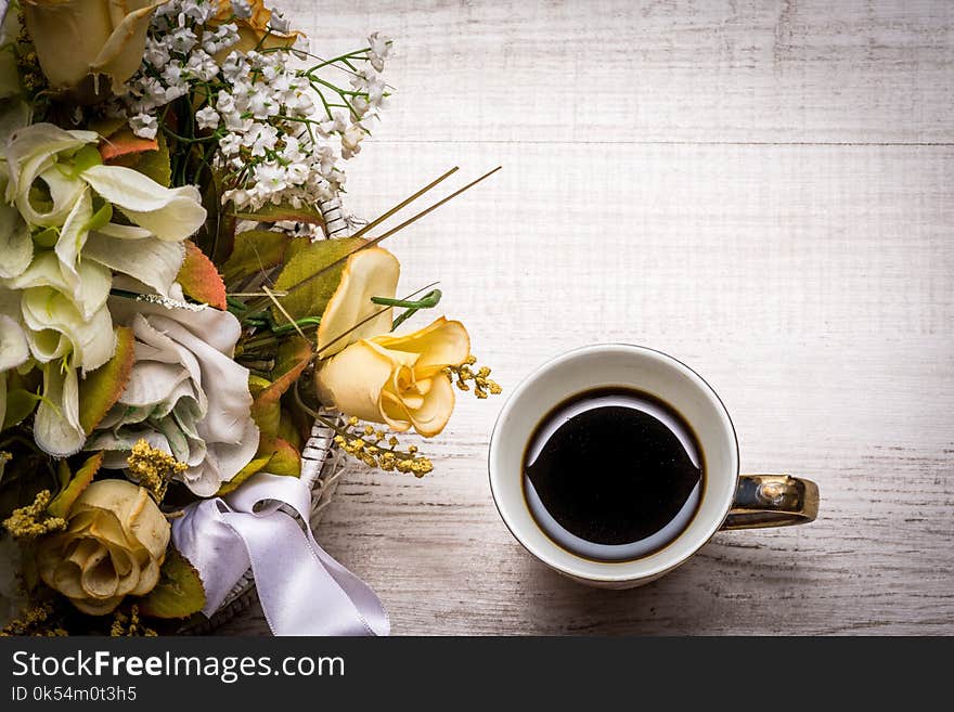 Yellow, Flower, Coffee Cup, Still Life Photography