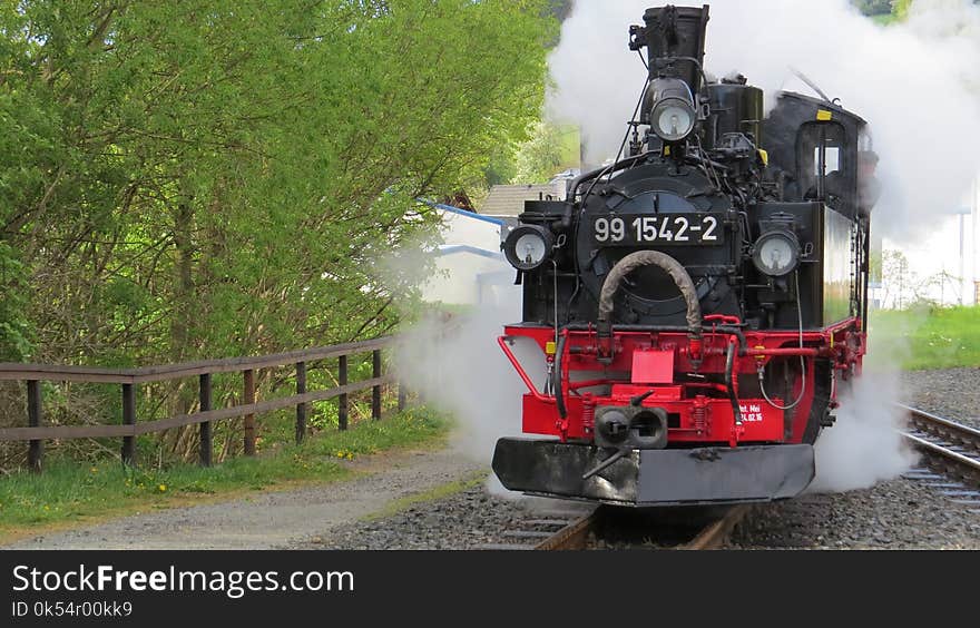 Transport, Track, Steam Engine, Locomotive