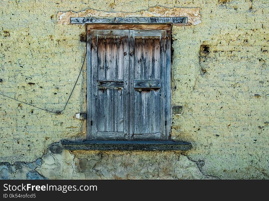 Wall, Window, Wood, Texture