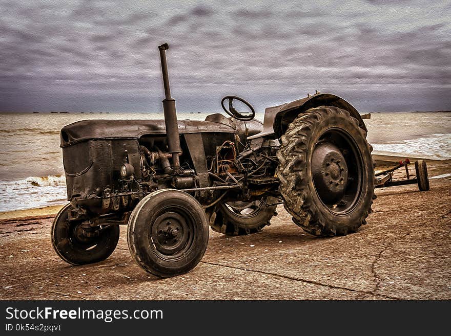 Tractor, Agricultural Machinery, Automotive Tire, Vehicle