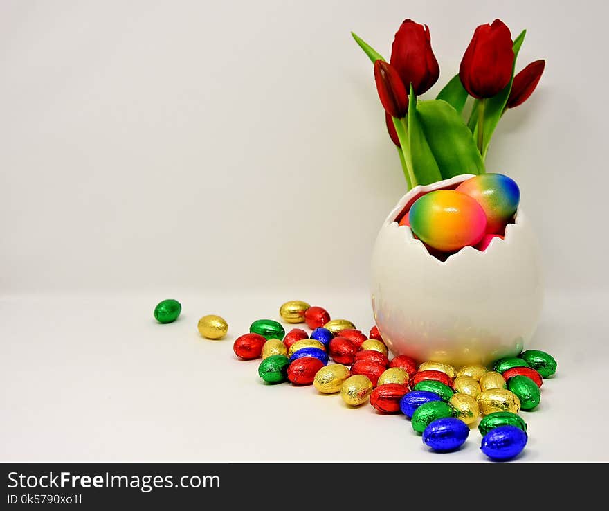 Easter Egg, Flower, Easter, Material