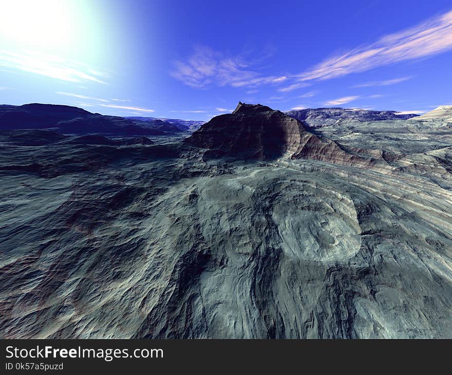 Sky, Geological Phenomenon, Terrain, Rock