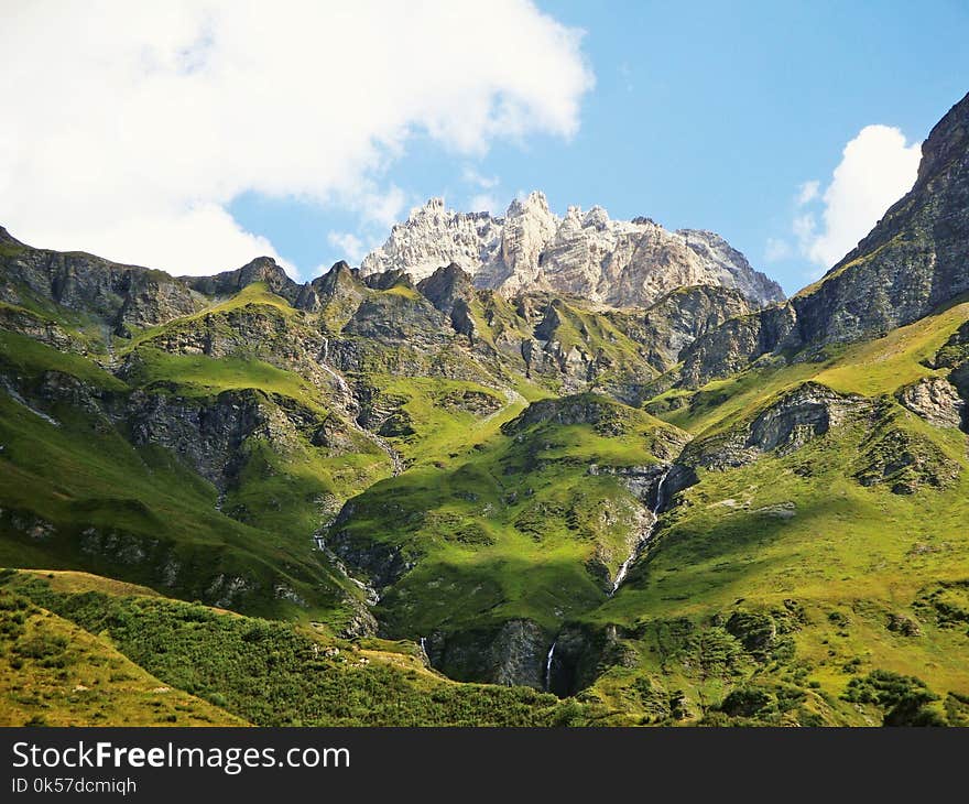 Mountainous Landforms, Highland, Mountain, Valley