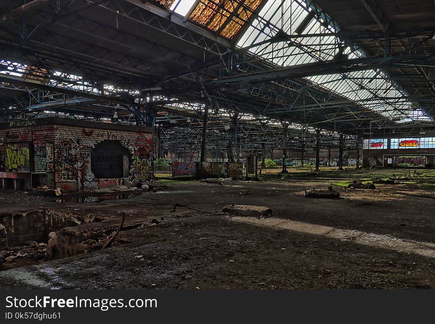 Structure, Urban Area, Track, Train Station